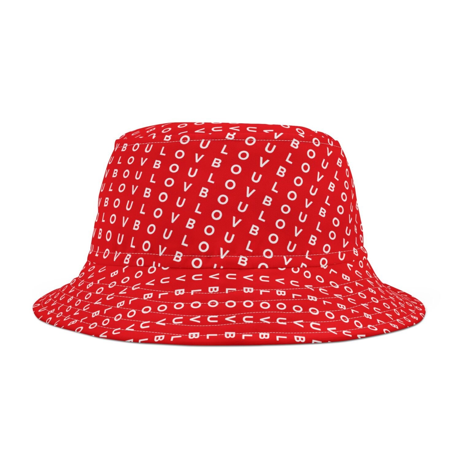 LovBou Stylish Red Bucket Hat - Image 5