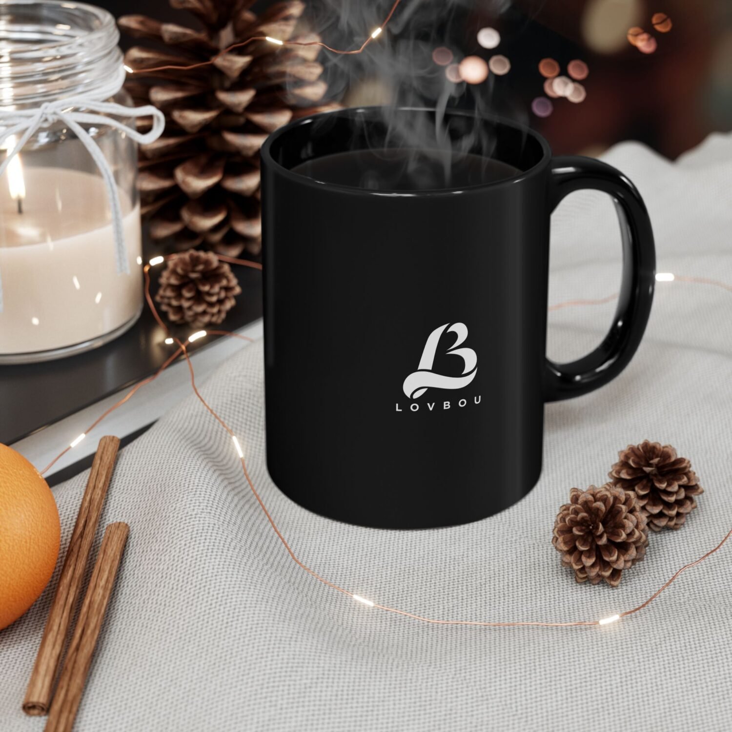 LovBou Elegant Black Coffee Mug - Image 5