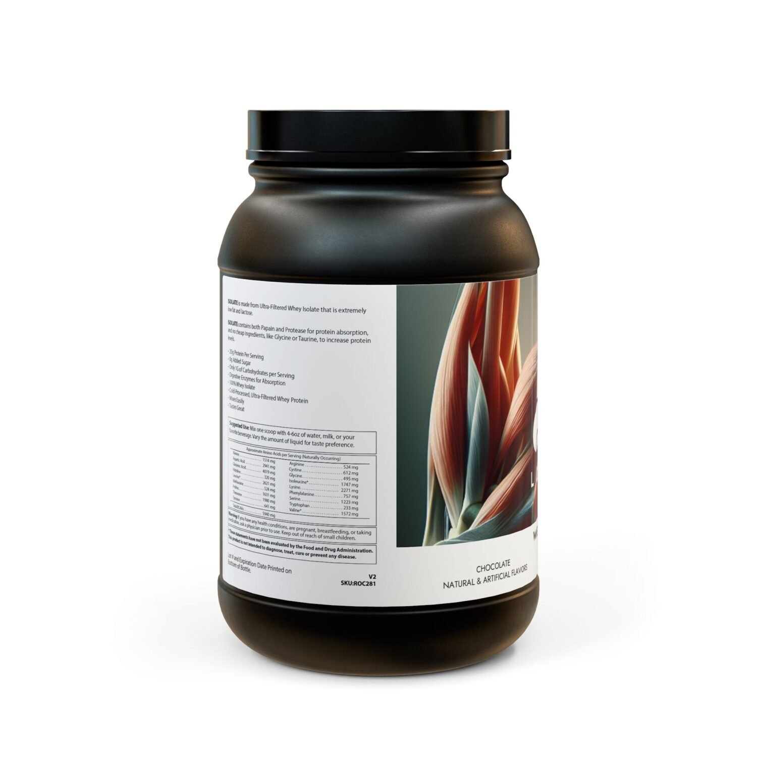 LovBou Whey Isolate Protein Supplement (907g, 2lb) - Image 2