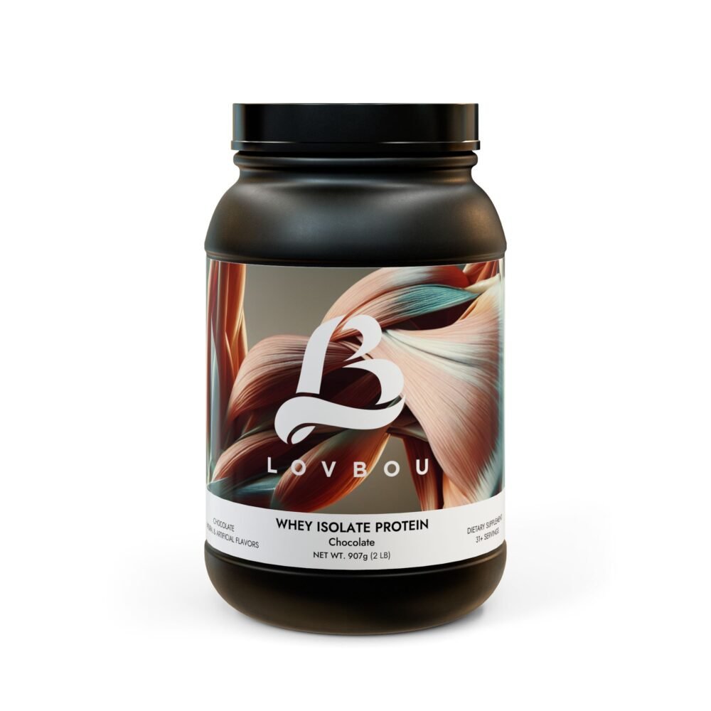 LovBou Whey Isolate Protein Supplement (907g, 2lb)