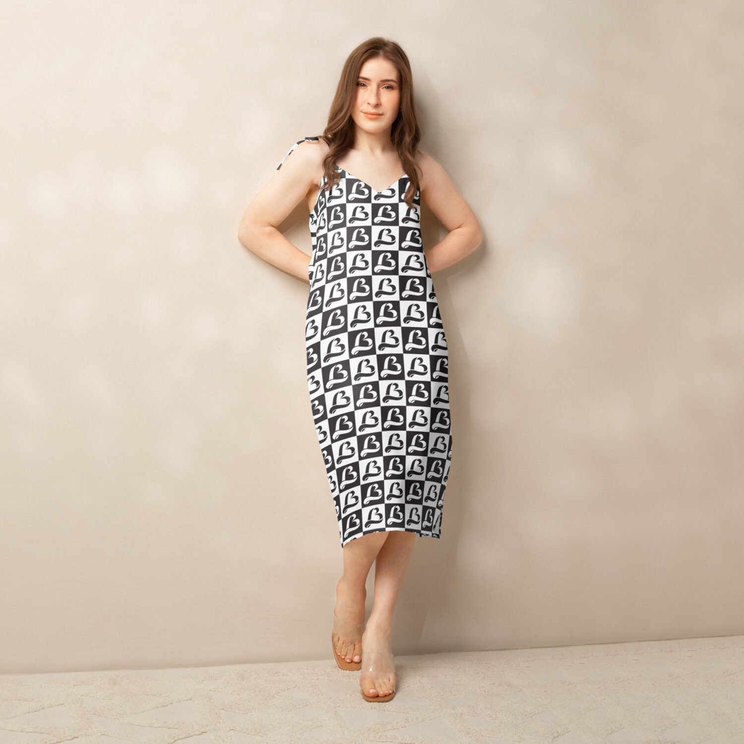LB Tie-strap Midi dress - Image 9
