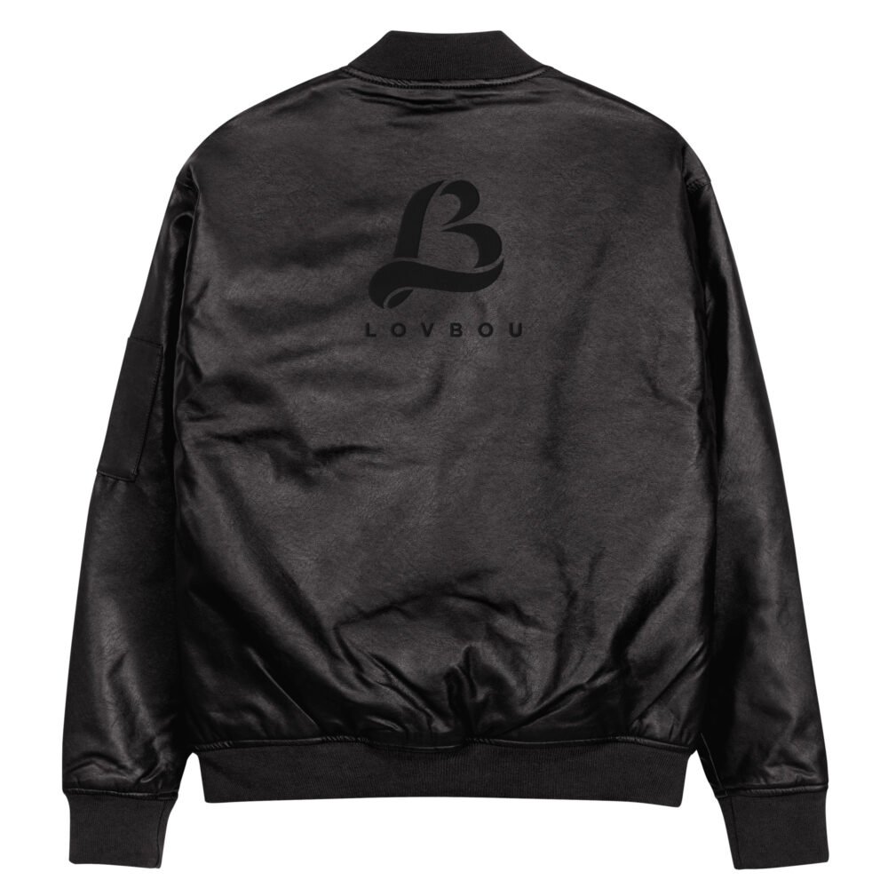 LB Leather Bomber Jacket - Image 6