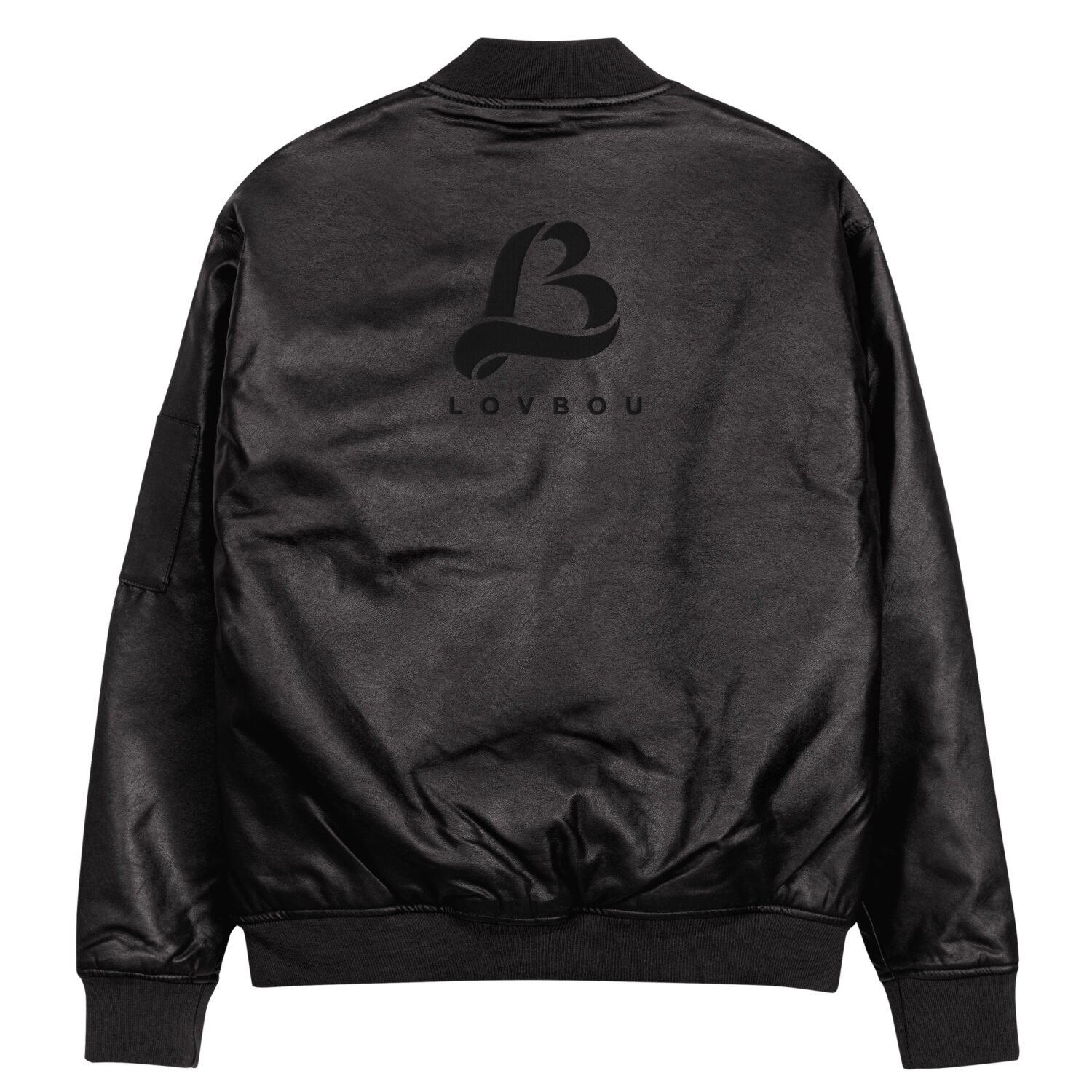 LB Leather Bomber Jacket - Image 6