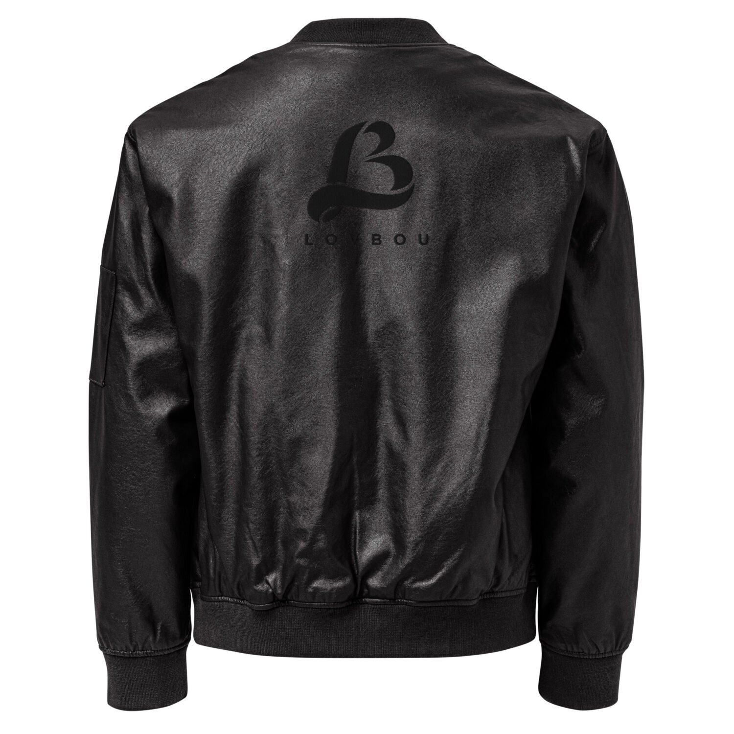 LB Leather Bomber Jacket - Image 7