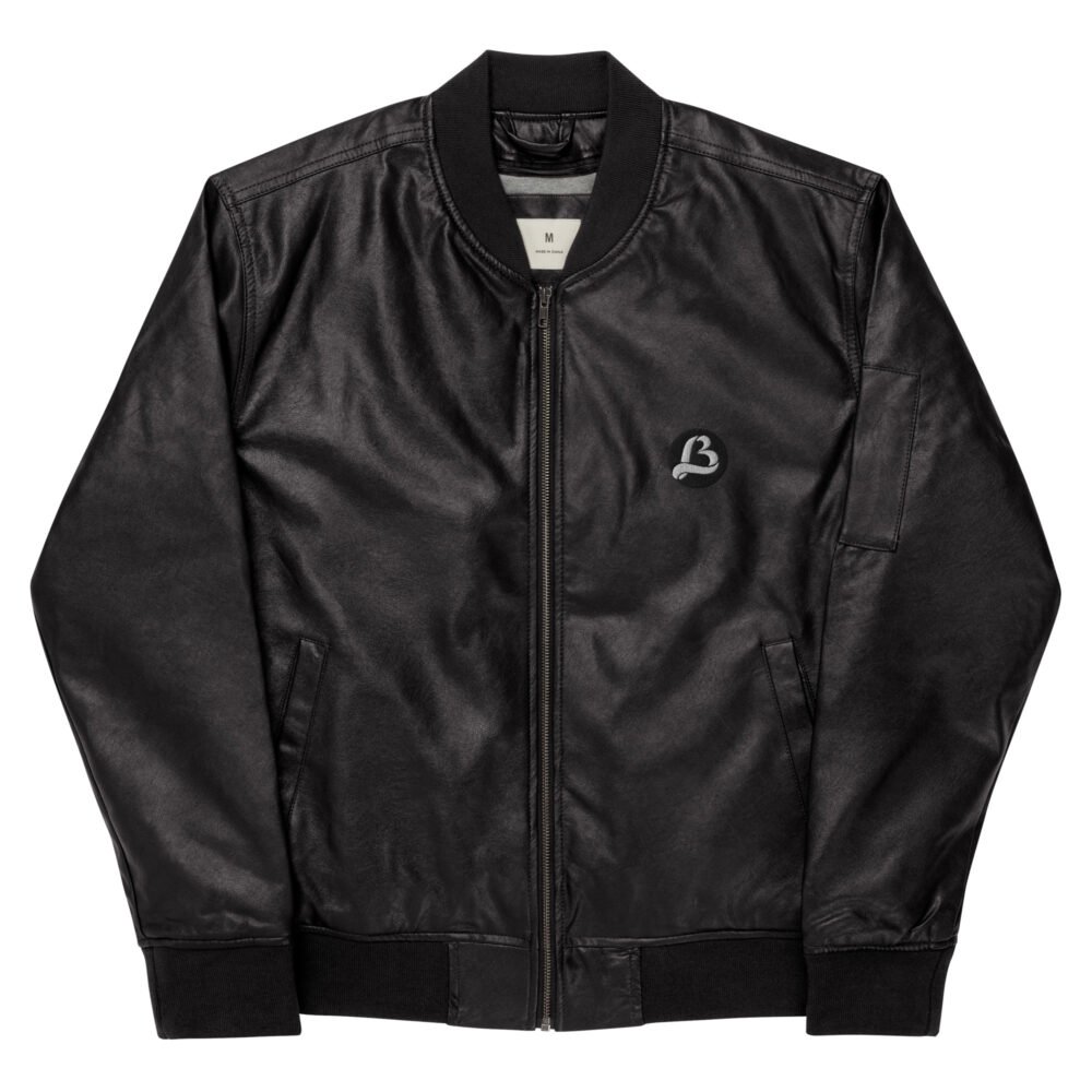 LB Leather Bomber Jacket - Image 2