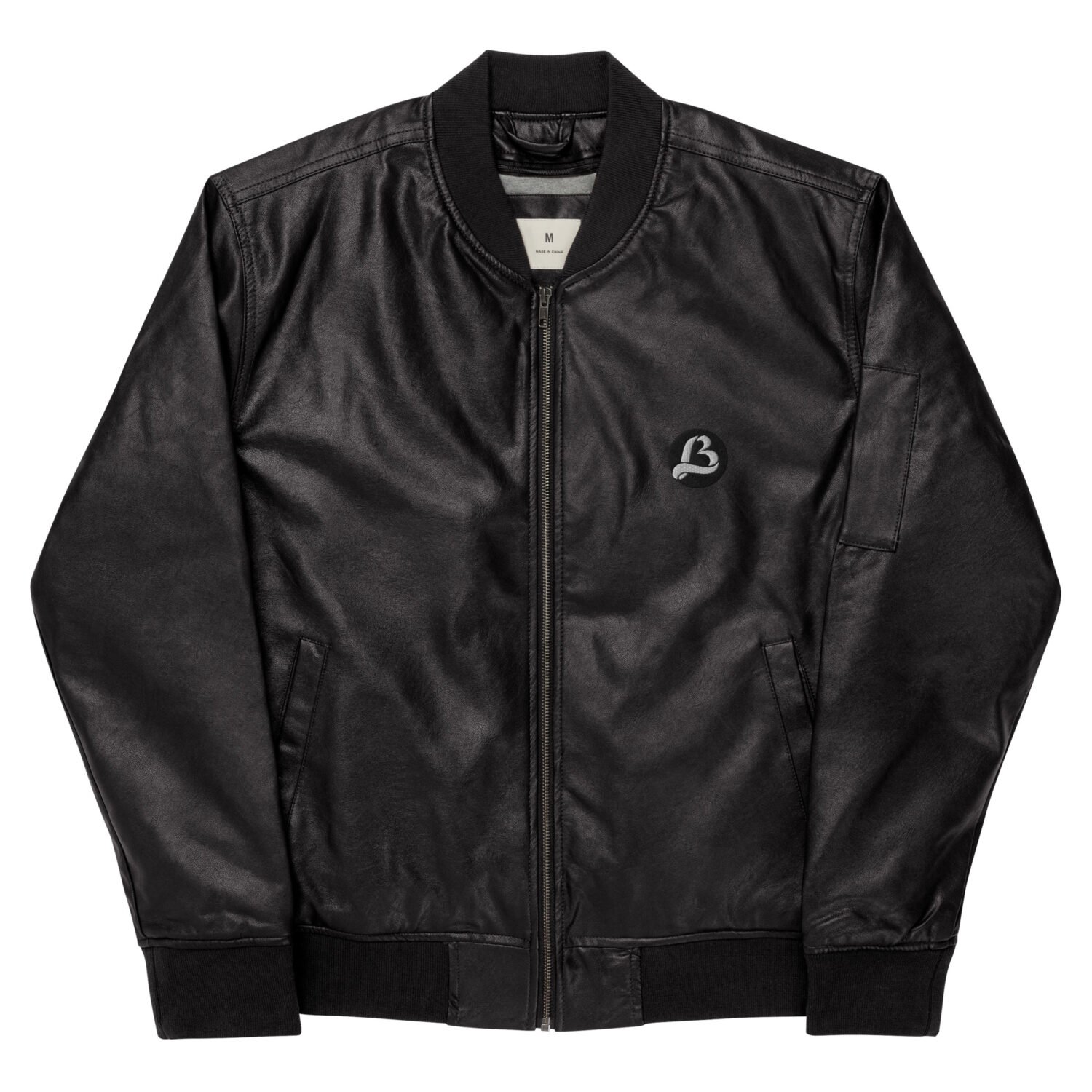 LB Leather Bomber Jacket - Image 2
