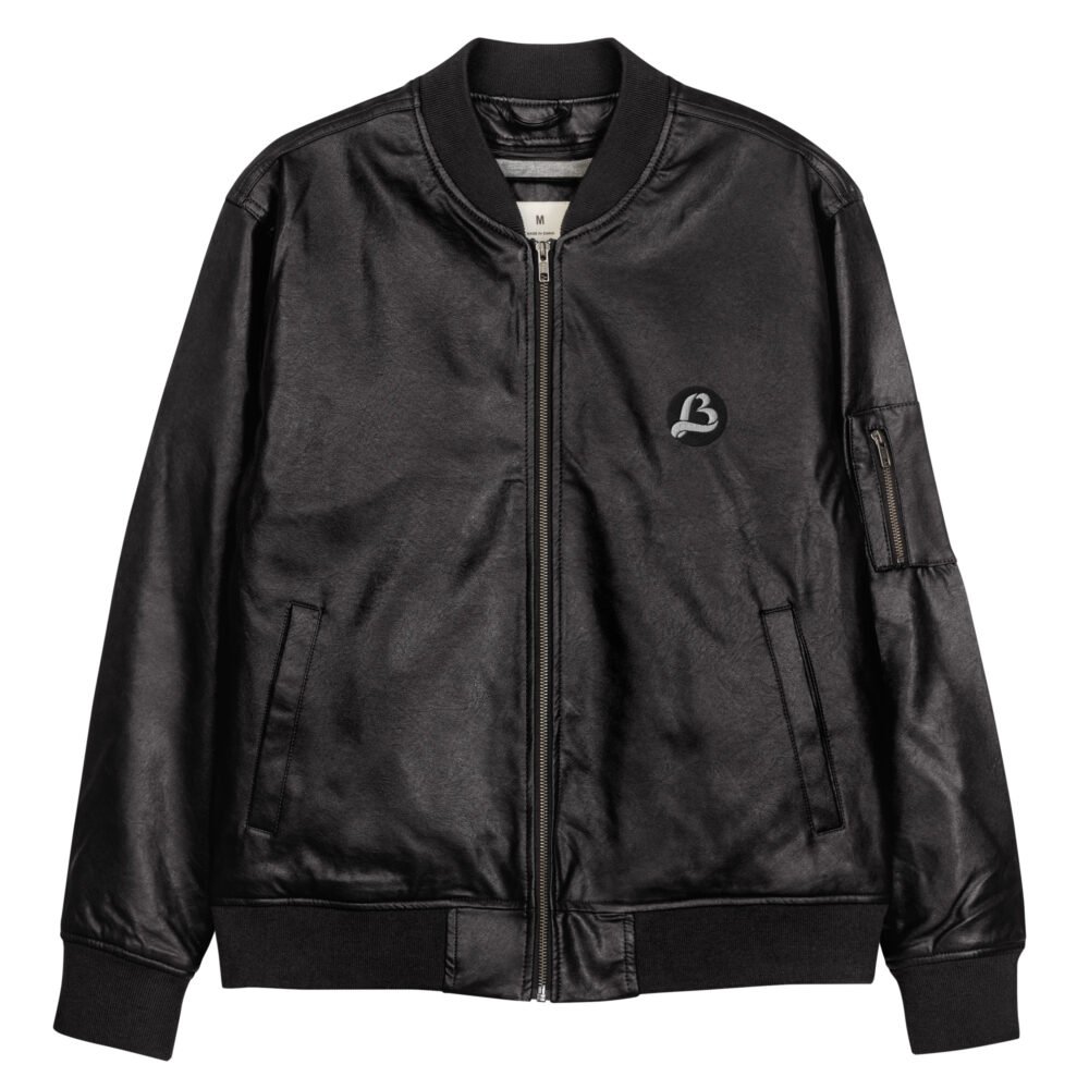 LB Leather Bomber Jacket - Image 3