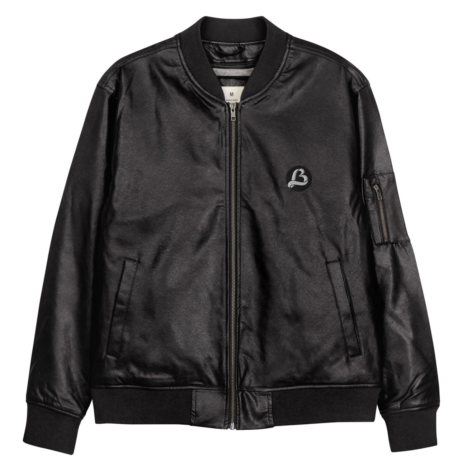 LB Leather Bomber Jacket - Image 3