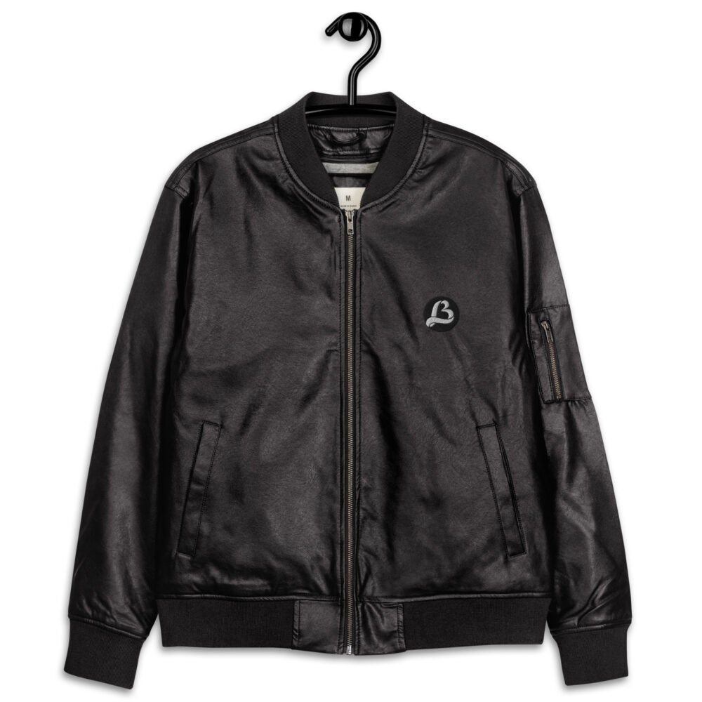 LB Leather Bomber Jacket - Image 5