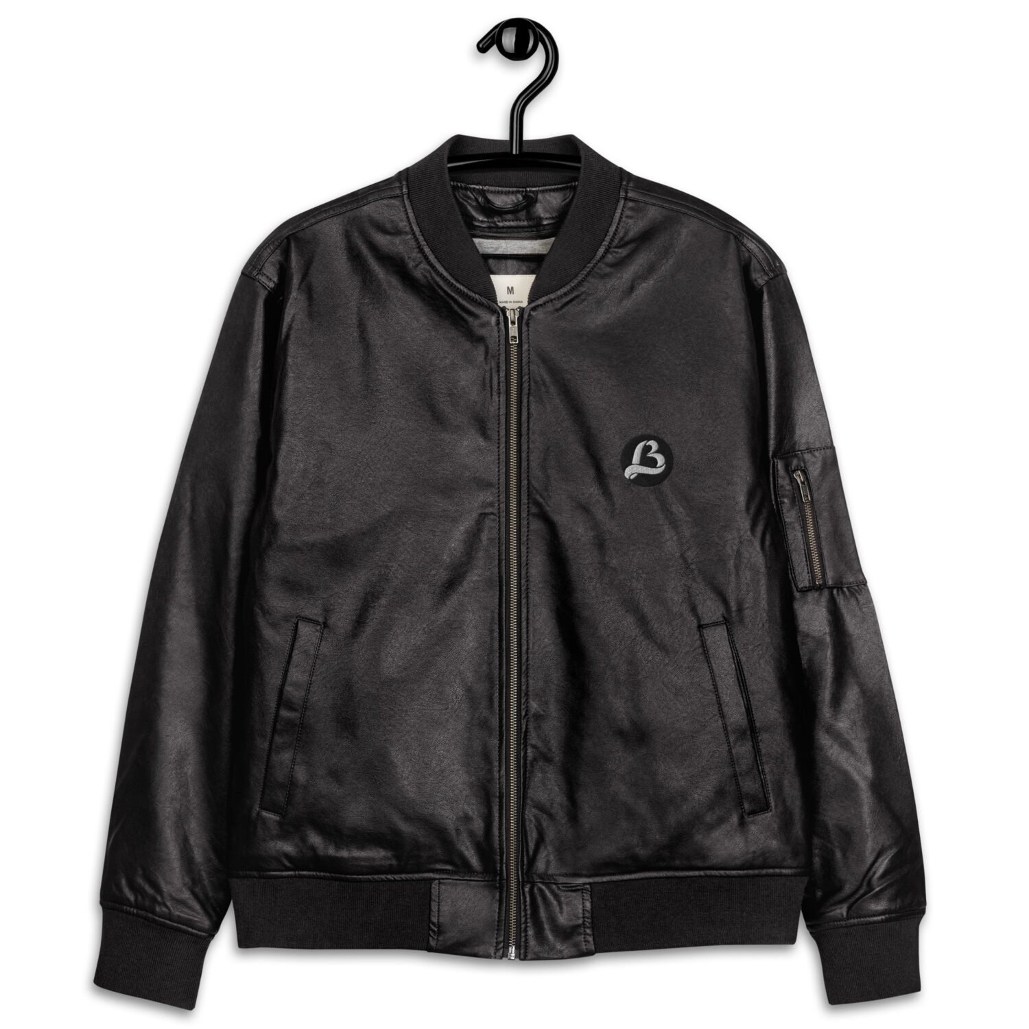 LB Leather Bomber Jacket - Image 5