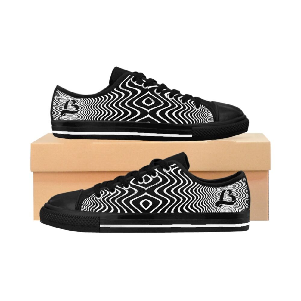 Chic Black and White Sneakers - Image 2