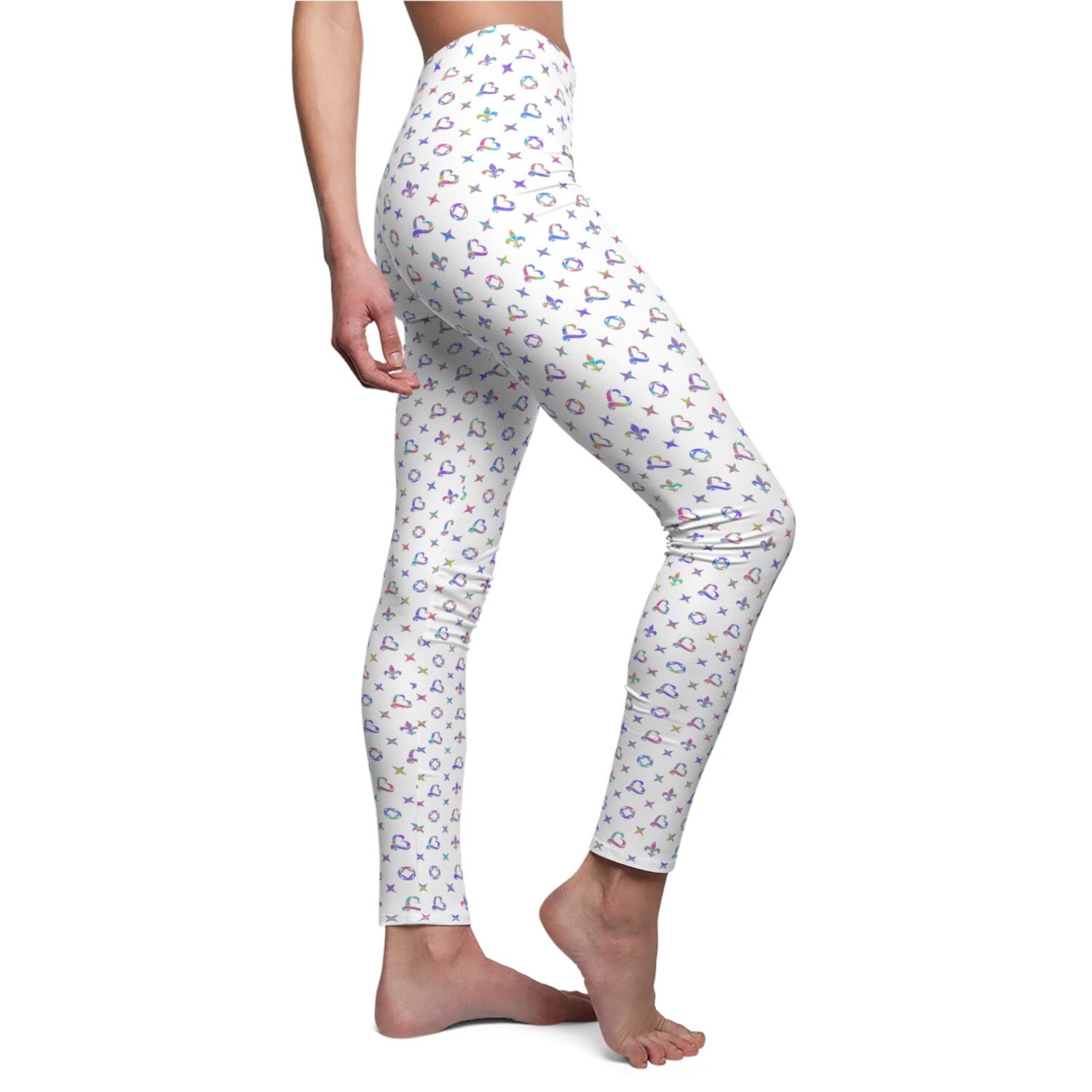 Playful Patterned Women's Leggings - Image 2