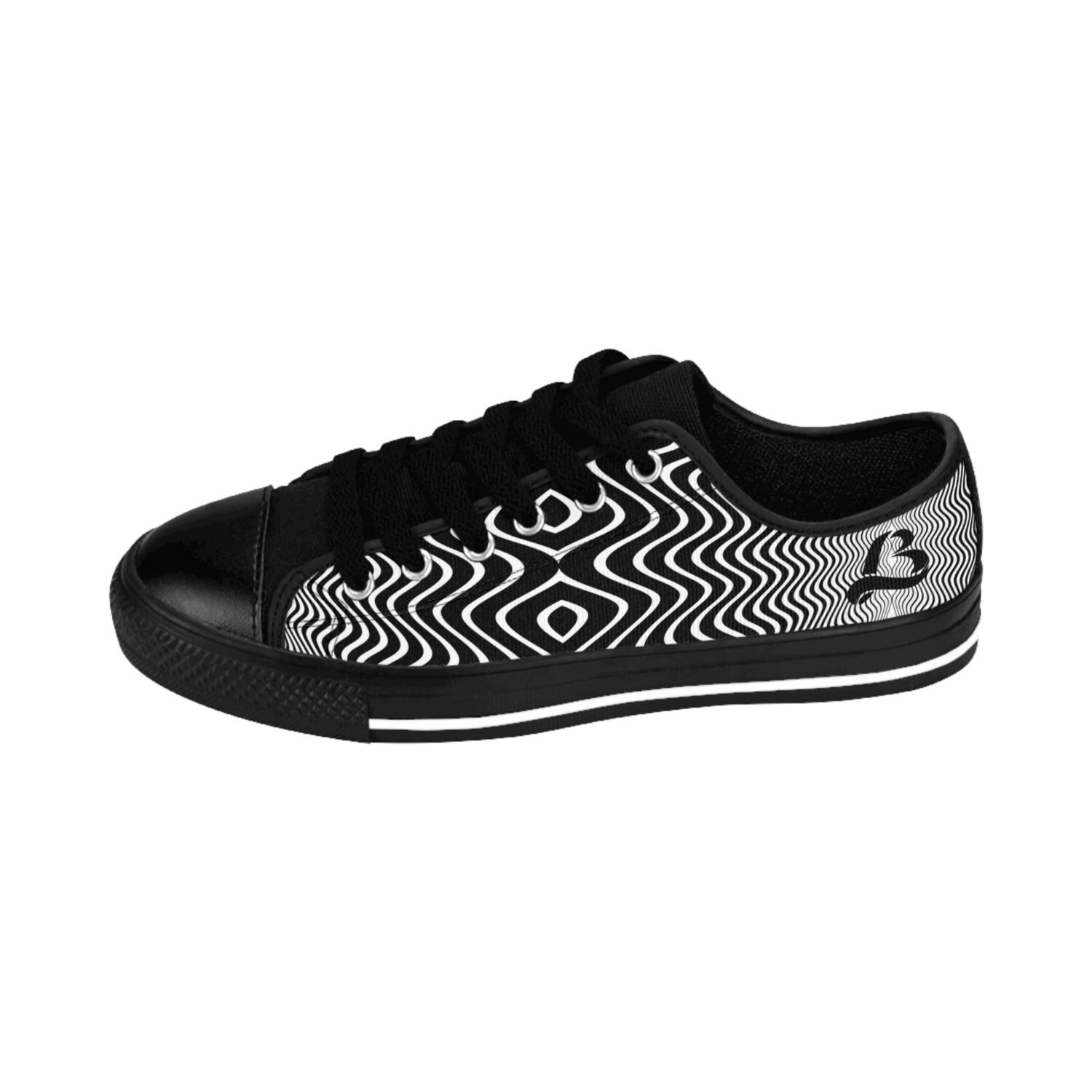 Chic Black and White Sneakers - Image 4