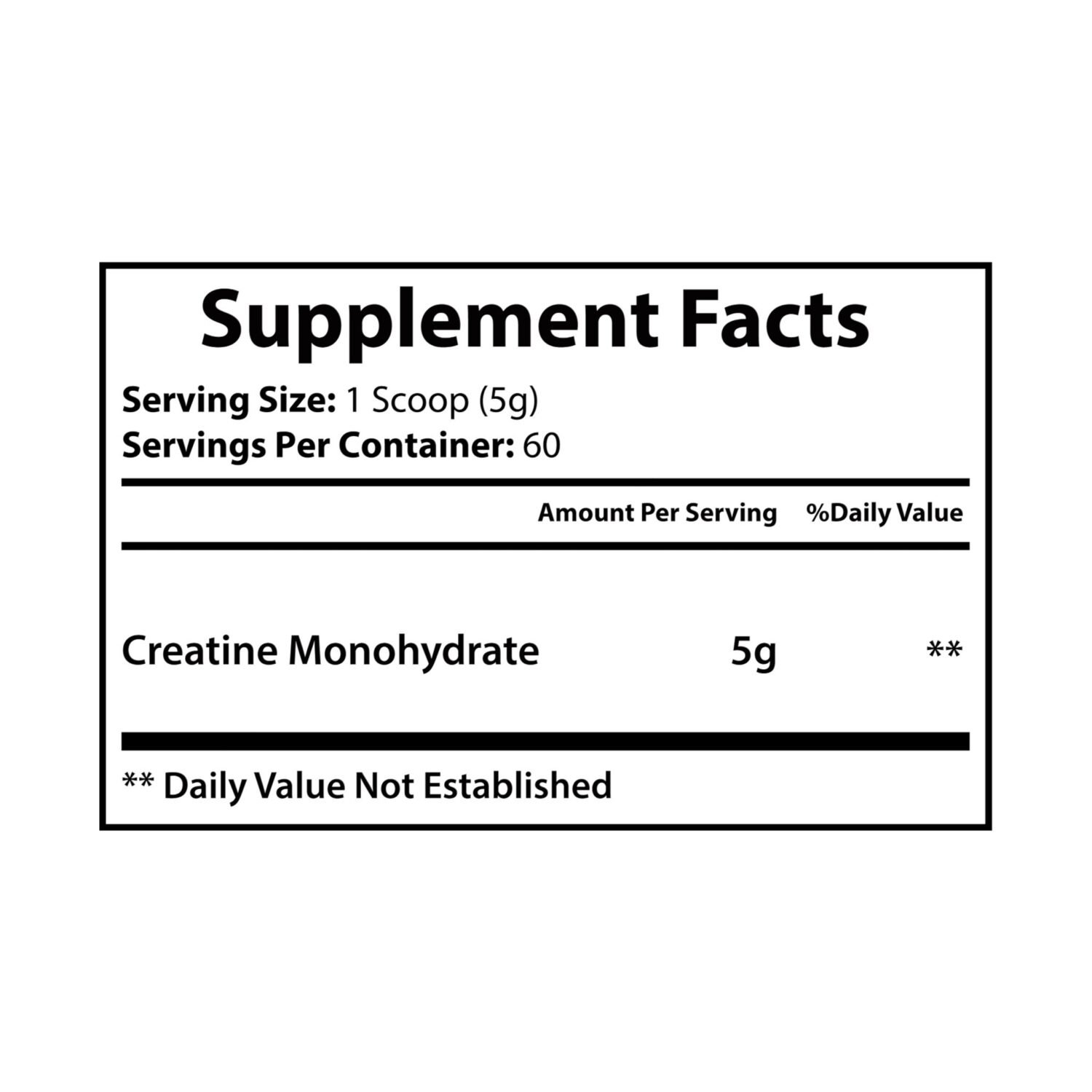 Creatine Monohydrate Supplement (300g, 10.58oz) - Image 3