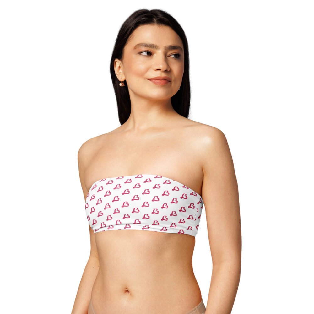 Recycled bandeau bikini top